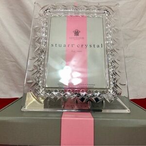 Stuart Crystal Photo Frame with Pink Accent